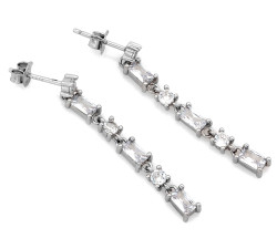 Kolczyki srebrne wiszące