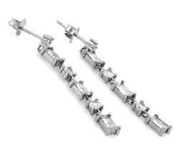 Kolczyki srebrne wiszące