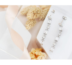 Kolczyki srebrne wiszące