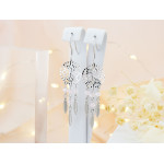 Srebrne kolczyki duży łapacz snów na biglu