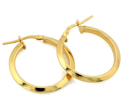 Srebrne kolczyki pozłacane koła