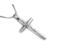 Srebrny krzyżyk na łańcuszek
