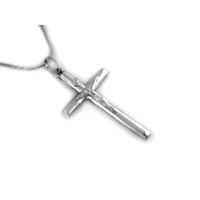 Srebrny krzyżyk na łańcuszek