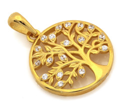 Pozłacana zawieszka drzewko szczęścia