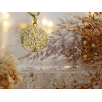 Pozłacana zawieszka drzewko szczęścia