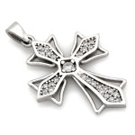 Srebrny krzyżyk z cyrkoniami 925