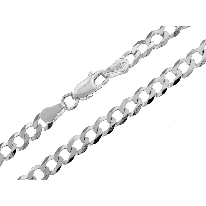 Srebrny łańcuszek Pancerka na prezent