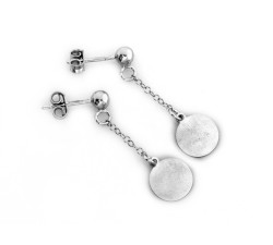 Srebrne kolczyki wiszące długie