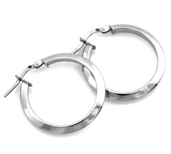 Srebrne kolczyki koła 28mm