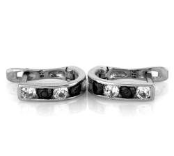 Srebrne kolczyki z cyrkoniami na prezent na Chrzest i Komunię