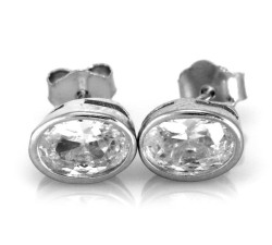 Srebrne kolczyki z cyrkoniami - 925
