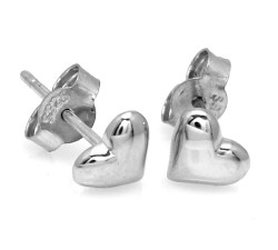 Srebrne kolczyki serca pr 0.925