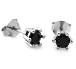 Srebrne kolczyki z cyrkonią - eleganckie i rodowane