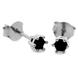 Srebrne kolczyki z cyrkonią 5.8mm