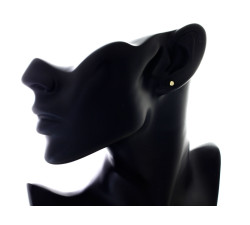 Srebrne kolczyki pozłacane z kuleczkami