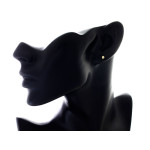 Srebrne kolczyki pozłacane z kuleczkami