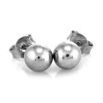 Srebrne kolczyki z kuleczkami na prezent