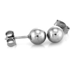 Srebrne kolczyki z kuleczkami na prezent