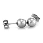 Srebrne kolczyki z kuleczkami na prezent