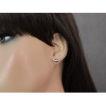 Srebrne kolczyki z kuleczkami na prezent