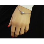 Srebrna przywieszka w kształcie serca z cyrkoniami