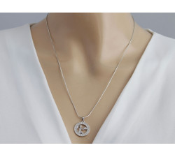 Zawieszka srebrna znak zodiaku panna