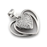 Srebrna przywieszka serce 925