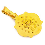 Medalik srebrny pozłacany szkaplerz dwustronny