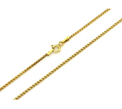 Srebrny łańcuszek pozłacany 0.925 45cm