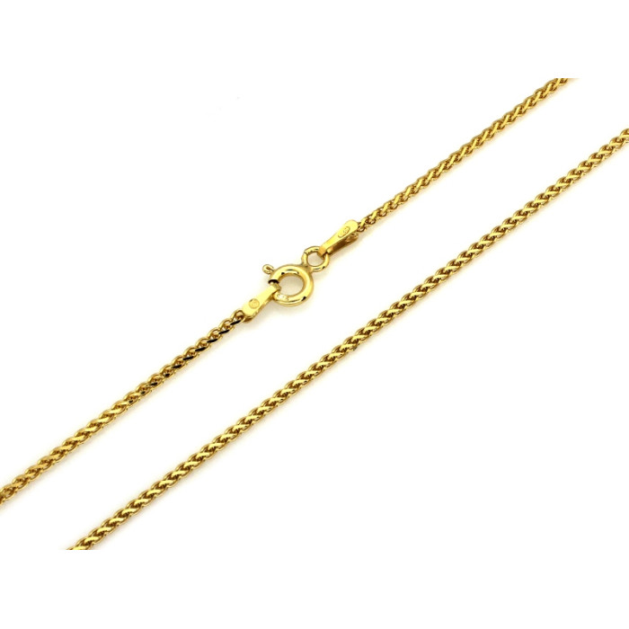 Srebrny łańcuszek pozłacany 0.925 45cm