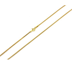 Srebrny łańcuszek pozłacany 0.925 45cm