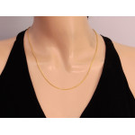 Srebrny łańcuszek pozłacany 0.925 45cm