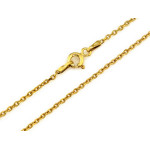 Srebrny łańcuszek pozłacany, splot ankier, dla kobiety, dla dziecka