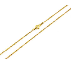 Srebrny łańcuszek pozłacany, splot ankier, dla kobiety, dla dziecka