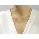 Srebrny łańcuszek pozłacany, splot ankier, dla kobiety, dla dziecka