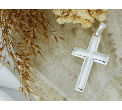 Srebrny krzyżyk na łańcuszek dla kobiet i mężczyzn