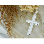 Srebrny krzyżyk na łańcuszek dla kobiet i mężczyzn