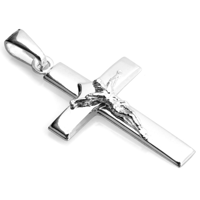 Srebrny krzyżyk zawieszka na łańcuszek