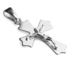 Srebrna zawieszka krzyżyk na prezent