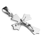 Srebrna zawieszka krzyżyk na prezent