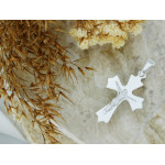 Srebrna zawieszka krzyżyk na prezent