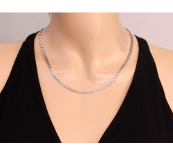 Srebrny łańcuszek 925 z szerokością 4.5mm