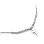 Srebrny naszyjnik z krzyżykiem na prezent