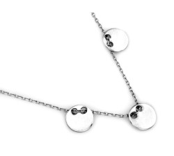 Srebrny naszyjnik-celebrytka na Walentynki