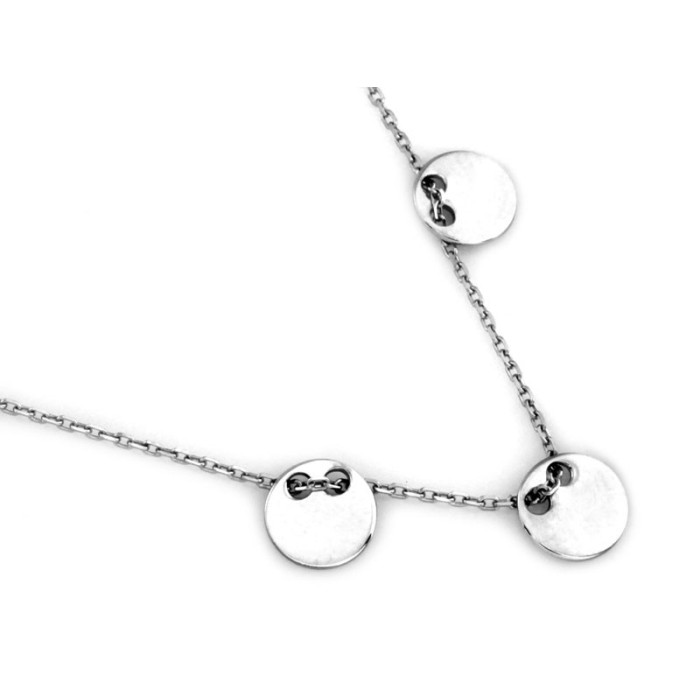 Srebrny naszyjnik-celebrytka na Walentynki