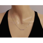 Srebrny naszyjnik nieskończoność 45cm