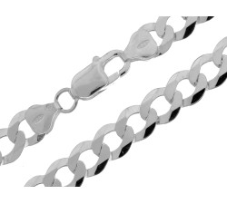 Srebrny łańcuszek pancerka 55-60 cm