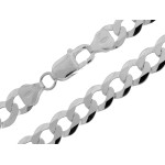 Srebrny łańcuszek pancerka 55-60 cm