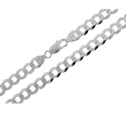 Srebrny łańcuszek pancerka 55-60 cm