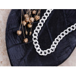 Srebrny łańcuszek pancerka 55-60 cm